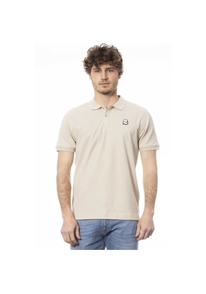 Invicta Beige Cotton Men Polo Shirt - M