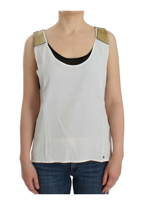 Costume National White sleeveless top - S