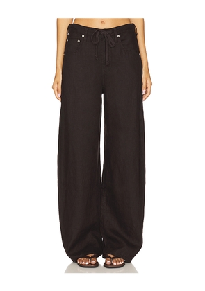 Citizens of Humanity Brynn Drawstring Trouser in Brown. Size 24. Also in 23, 25, 26, 27, 28, 29, 31.