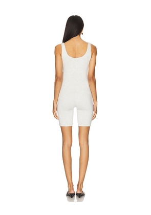 BUMPSUIT Cindy Romper in Grey. Size L. Also in XS, S.