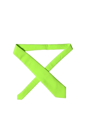 Dolce & Gabbana Neon Green Polyester Adjustable Women Tied Necktie Tie
