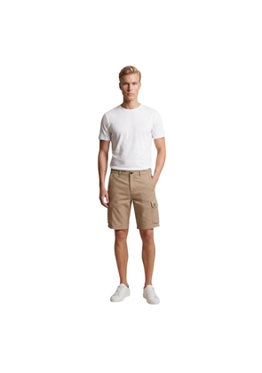 Lyle & Scott Beige Cotton Bermuda Shorts - W32