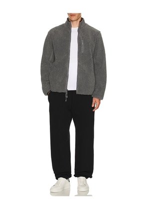 Beyond Yoga Boucle Fleece Men's Zip Jacket in Grey. Size XXL/2X. Also in L.