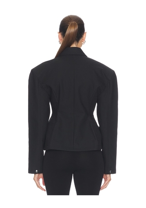 EAVES Lyza Sculpted Jacket in Black. Size L. Also in XXS, XS, S, M.