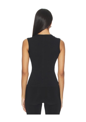 Eterne Fitted Muscle Tank in Black. Size L. Also in XS, S.