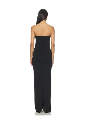 Eterne Twist Maxi Dress in Black. Size L. Also in XS, S, M, XL.