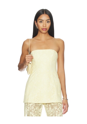 Amanda Uprichard Linda Tunic in Yellow. Size L. Also in XS, S, M, XL.
