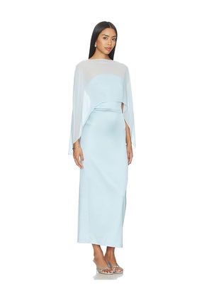 Amanda Uprichard Berkshire Midi Dress in Baby Blue. Size L. Also in XS, S.