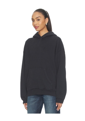 ANINE BING Harvey Stencil Hoodie in Black. Size XXS. Also in XS, S, M, L, XL.