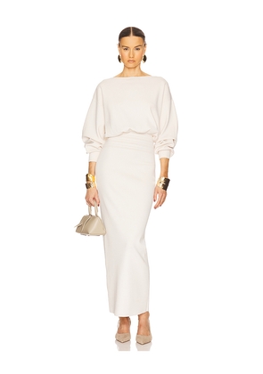 Helsa Hildie Maxi Dress in Cream. Size L. Also in S, XS.