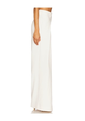 Favorite Daughter Pleats For Days Pant in Ivory. Size 4. Also in 0, 2, 6, 8, 10, 14.