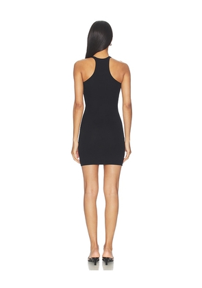 GRLFRND Slim Racer Mini Dress in Black. Size L. Also in M, S, XL, XS.