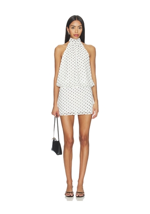 MORE TO COME Olga Halter Dress in White. Size M. Also in L, S, XL, XS, XXS.