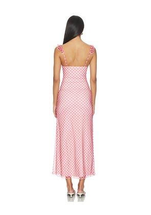 MORE TO COME Brylie Maxi Dress in Red. Size L. Also in XXS, XS, S, M, XL.