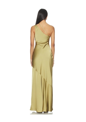 Lovers and Friends Gail Gown in Olive. Size L. Also in XXS, XL.