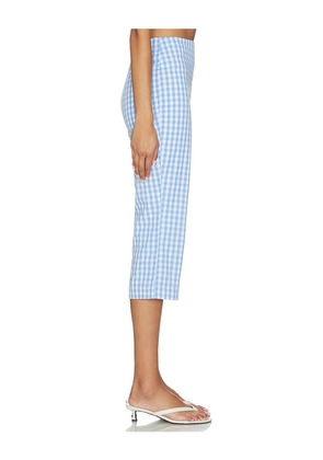MAJORELLE Viviana Capri in Blue,White. Size L. Also in XXS, XS, S.