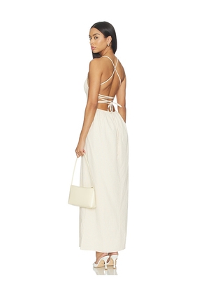 MORE TO COME Norma Maxi Dress in Nude. Size L. Also in XXS, XL.