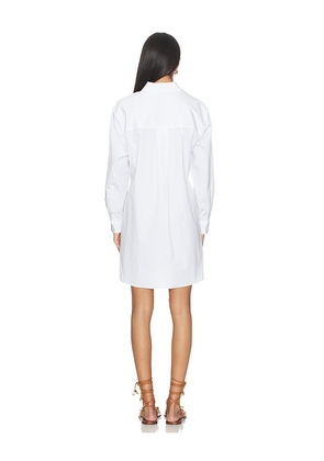 Polo Ralph Lauren Cotton Long Sleeve Shirt Dress in White. Size 0. Also in 6.