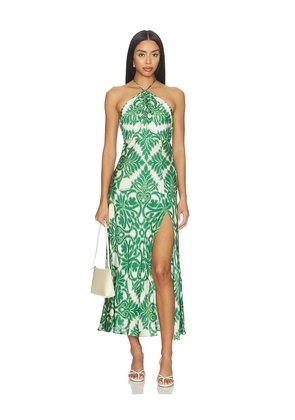 Poupette St Barth Stella Long Dress in Green. Size L. Also in M, S, XS.