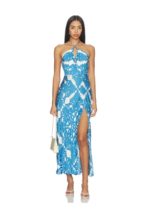 Poupette St Barth Stella Long Dress in Blue. Size L. Also in M, S, XS.