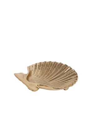 The Favorites Sanibel Shell Tray in Metallic Gold.