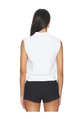Polo Ralph Lauren Pima Cotton Sleeveless Polo in White. Size L. Also in XXS, M.
