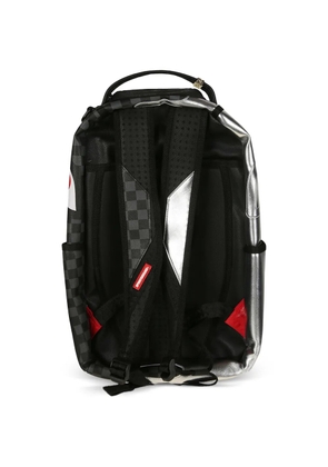 Sprayground checkered metallic-finish backpack - Black