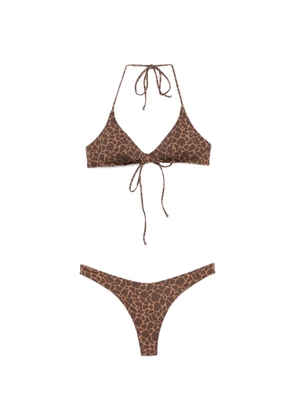 MC2 Saint Barth Hesni animal-print bikini - Brown