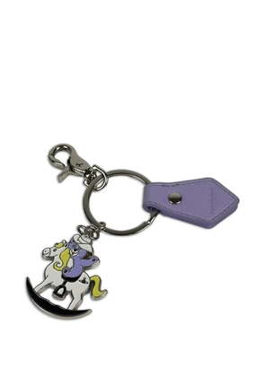 Vivienne Westwood Rocking Horse Teddy keyring - Silver