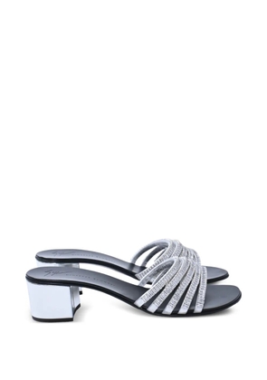 Giuseppe Zanotti Vintage crystal-embellished sandals - Silver