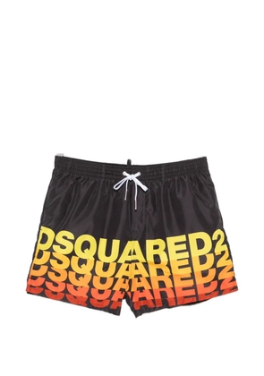 DSQUARED2 logo drawstring swim shorts - Black