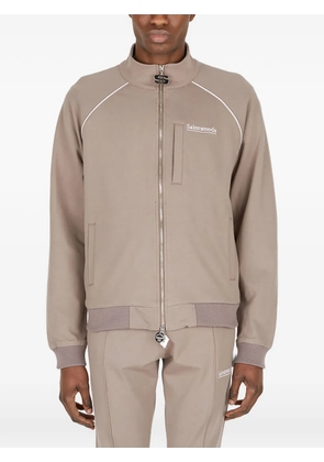 Saintwoods zip piped cardigan - Neutrals