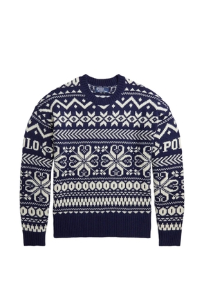 Polo Ralph Lauren Fair Isle logo-intarsia sweater - Blue