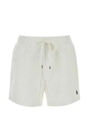 Polo Ralph Lauren drawstring-waist linen shorts - White