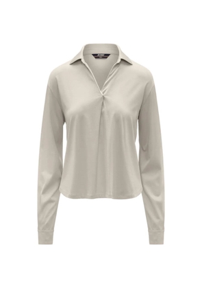 K-Way Grenerie twist-detail long-sleeve blouse - Neutrals