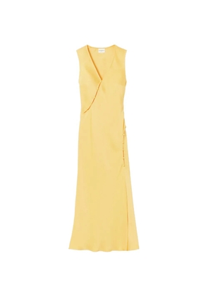 Claudie Pierlot button-fastening maxi dress - Yellow