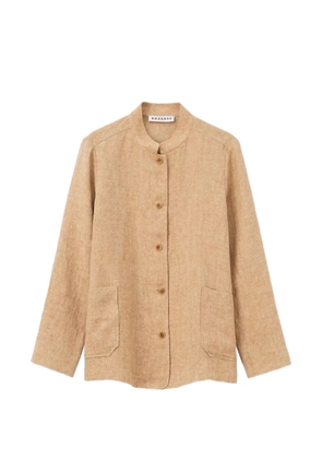 Rosso 35 mandarin-collar patch-pocket jacket - Neutrals