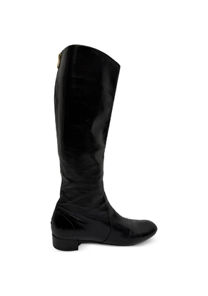 Prada Pre-Owned Zip-up knee-high boots - Black