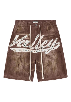 Vale M&M embellished shorts - Brown