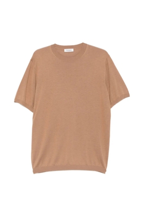 Kangra fine-knit crew-neck T-shirt - Neutrals