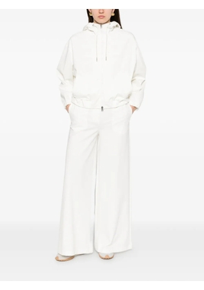 PANICALE drawstring wide-leg trousers - White