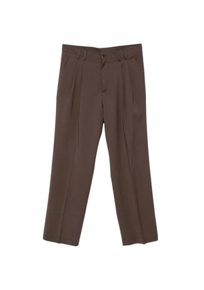 Costumein Norrie pleated straight-leg trousers - Brown
