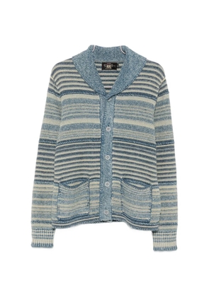 Ralph Lauren RRL striped buttoned cardigan - Blue