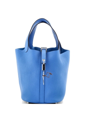 Hermès Pre-Owned Picotin Lock Bag Clemence PM bucket bag - Blue