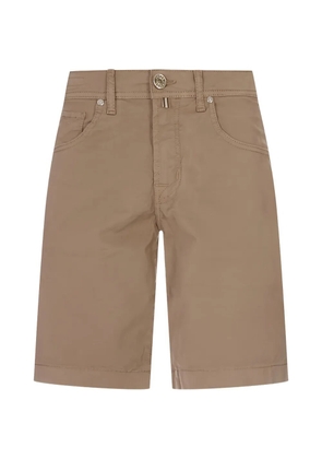 Jacob Cohën logo-patch shorts - Brown