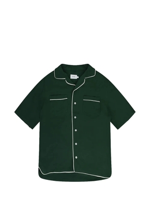 RHUDE piping-detail pajama shirt - Green
