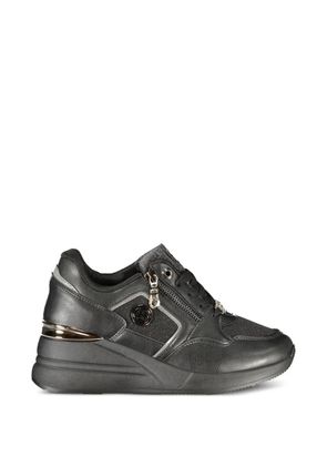 Laura Biagiotti zipper-detail platform sneakers - Black