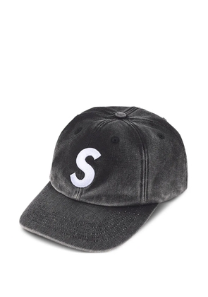 Supreme logo detail cap - Black