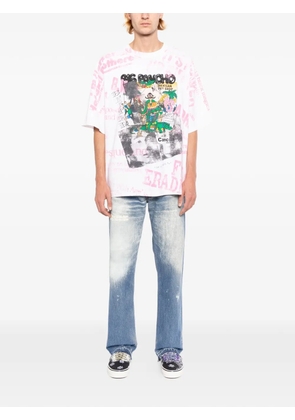 Better with Age tie-dye graphic-print T-shirt - White