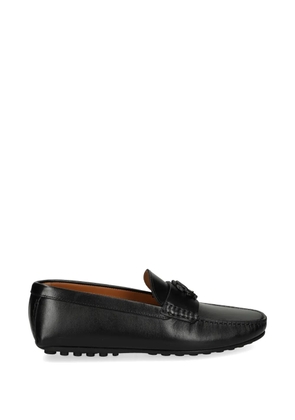 Roberto Cavalli logo-plaque loafers - Black